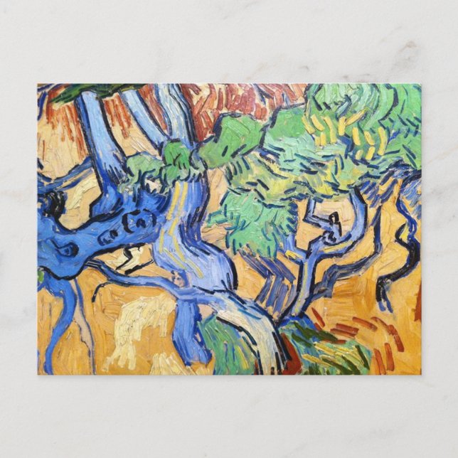 Postal Raíces del árbol Vincent van Gogh (Anverso)