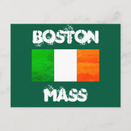 Postal Raíces Irlandesas en Boston MA – Gráfica de Bander