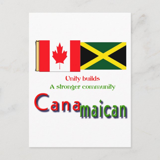 Postal raíces jamaicanas-canadienses (Anverso)