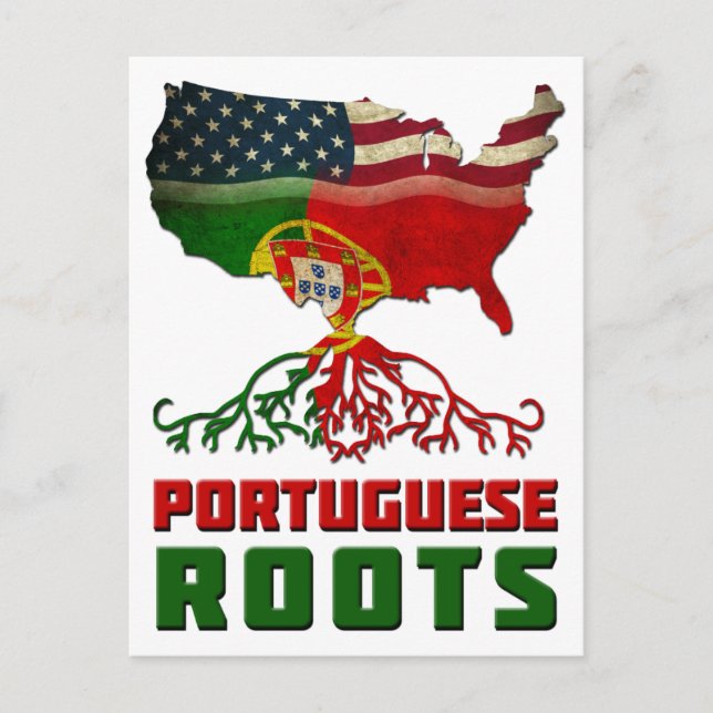 Postal Raíces portuguesas estadounidenses (Anverso)