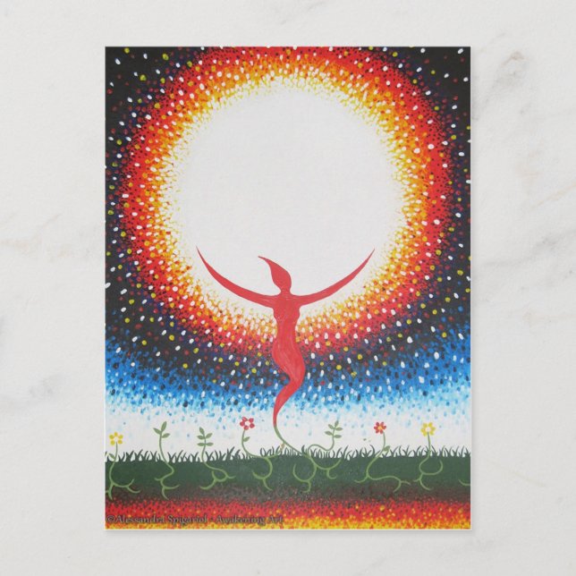 Postal Raíces universales (Anverso)