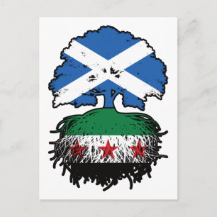 Postal Raíces y Corona: Árbol de Escocia-Siria