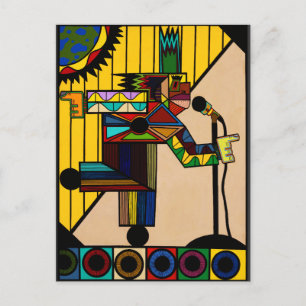 Postal "Raid I Blues" de Ruchell Alexander