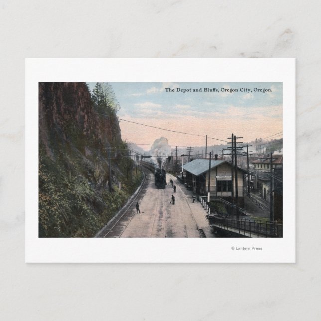 Postal Railroad Depot y Bluffs City, OR (Anverso)