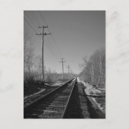 Postal Rails negros y blancos