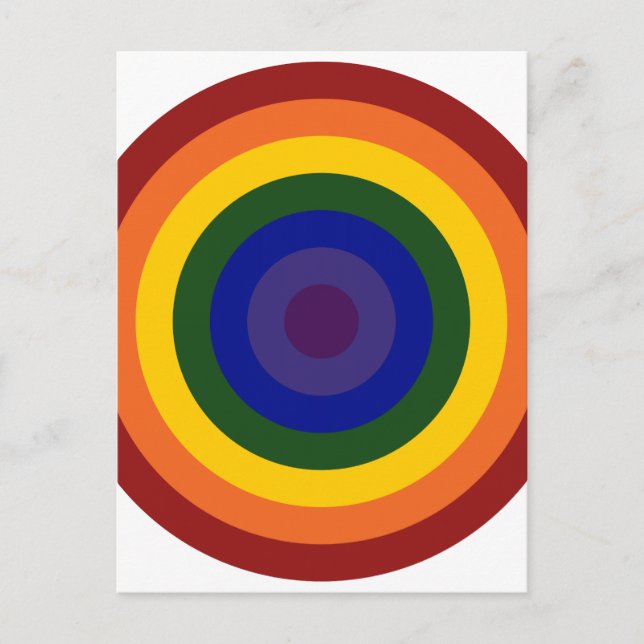 Postal Rainbow Bullseye (Anverso)