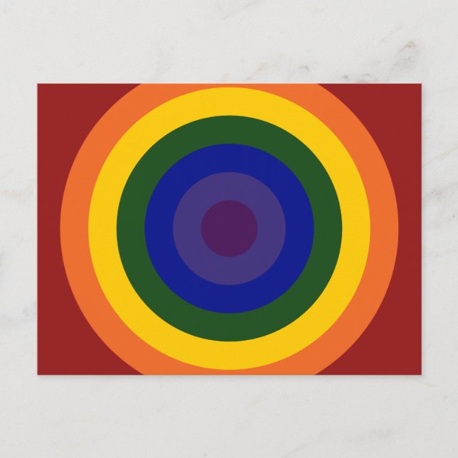 Postal Rainbow Bullseye (Anverso)