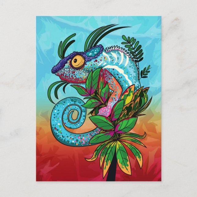 Postal Rainbow Chameleon (Anverso)