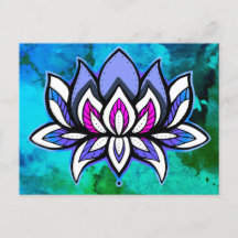 Postal Rainbow Lotus Blues