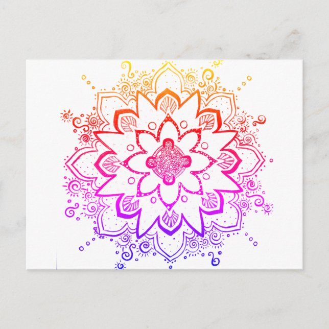 postal Rainbow Mandala (Anverso)
