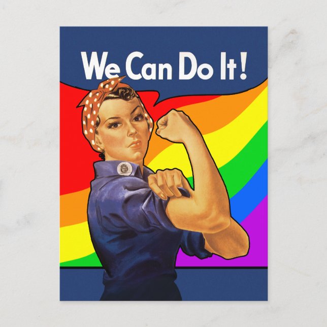 Postal Rainbow Rosie (Anverso)