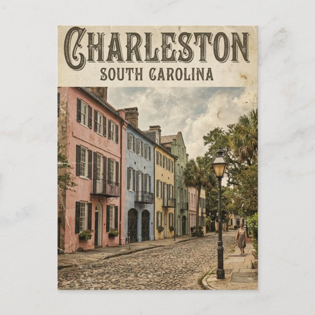 Postal Rainbow Row USA (Anverso)