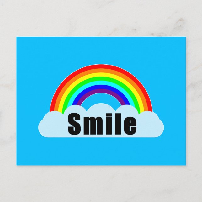 Postal RAINBOW - Sonrisa (Anverso)