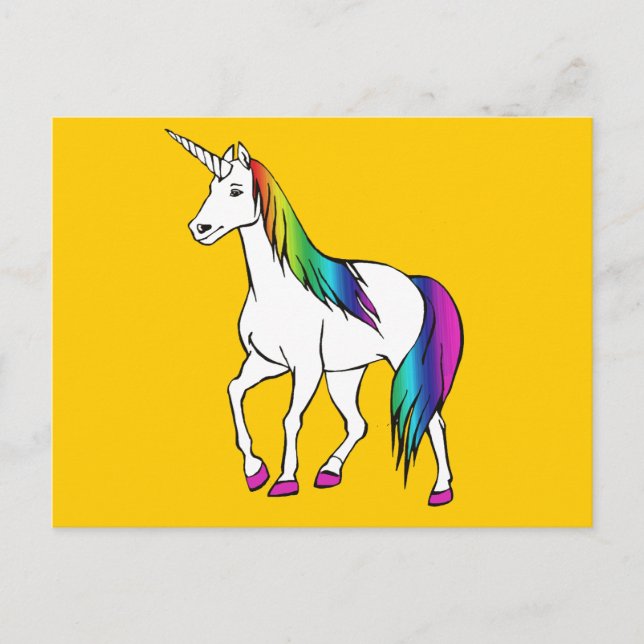POSTAL RAINBOW UNICORN (Anverso)