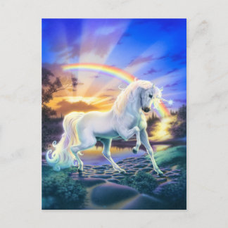 Postal Rainbow Unicorn