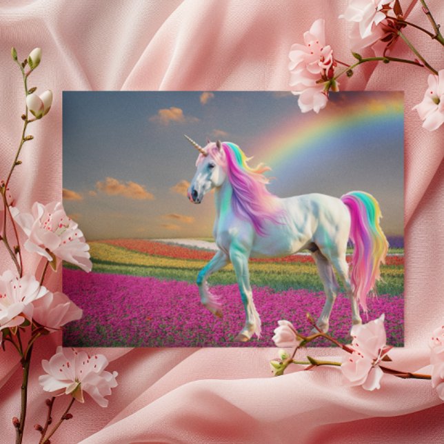 Postal Rainbow Unicorn (Subido por el creador)