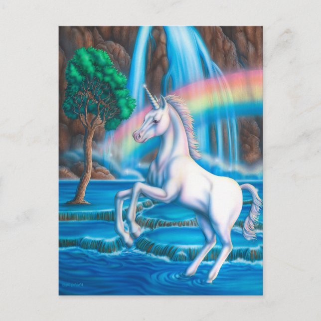 Postal Rainbow Unicorn (Anverso)