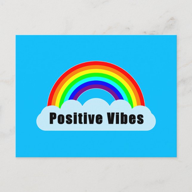 Postal RAINBOW - Vibes positivas (Anverso)