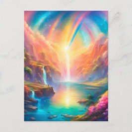 Postal Rainbow waterfall landscape