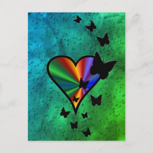 Postal Rainbowheart and Butfly