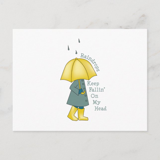 Postal Raindrop Saying (Anverso)