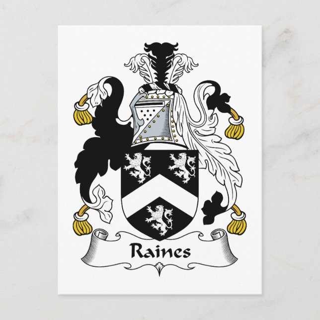 Postal Raines Family Crest (Anverso)