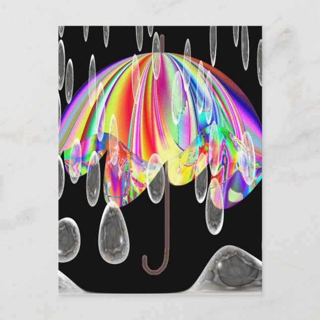 Postal Rainy Day At The Zoo (Anverso)