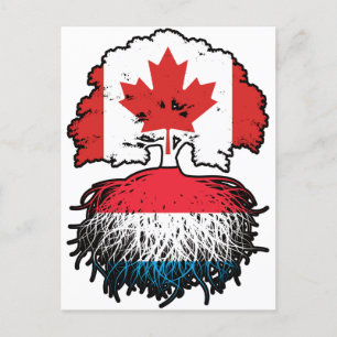 Postal Raíz de árbol canadiense luxemburguesa
