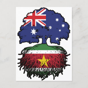 Postal Raíz surinamesa australiana de Surinam