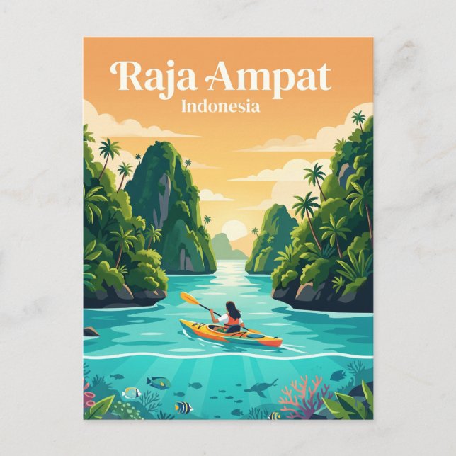 Postal Raja Ampat Indonesia (Anverso)