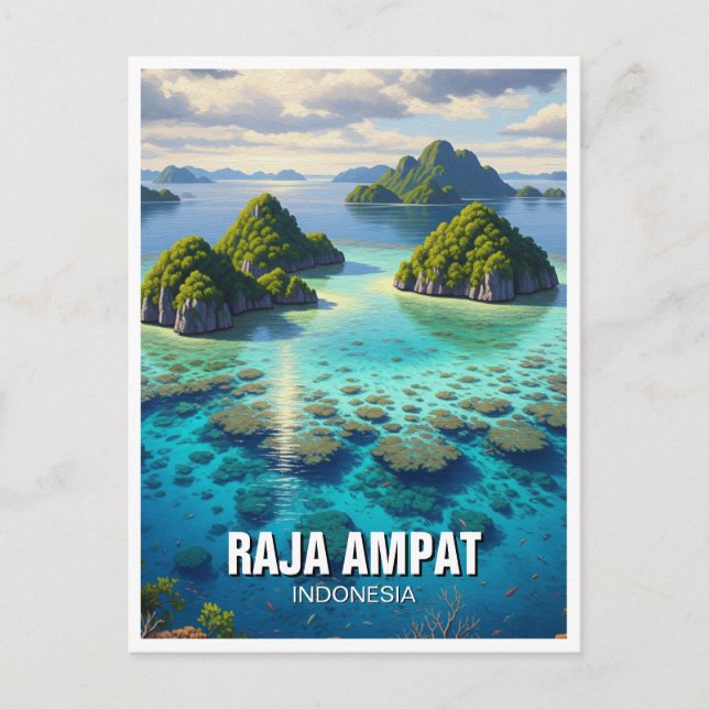 Postal Raja Ampat Indonesia (Anverso)