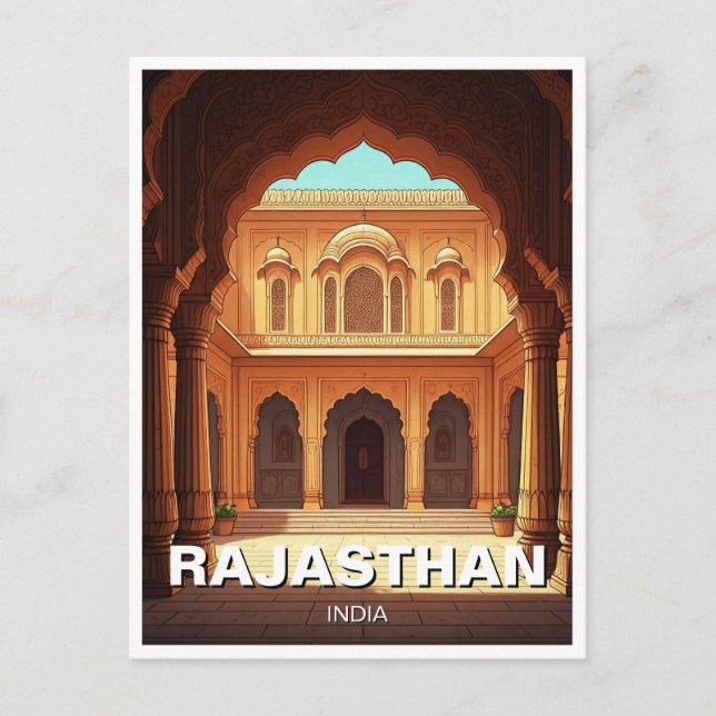 Postal Rajasthan India Souvenir (Anverso)