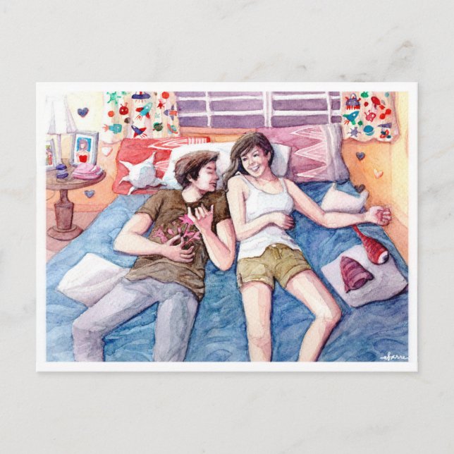 Postal "Rakenrol" - inspirado en la película filipina (Anverso)