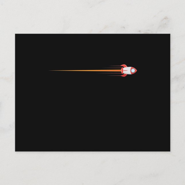 Postal Rakete im Weltraum (Anverso)
