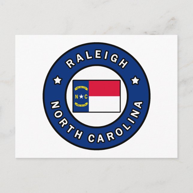 Postal Raleigh Carolina del Norte (Anverso)