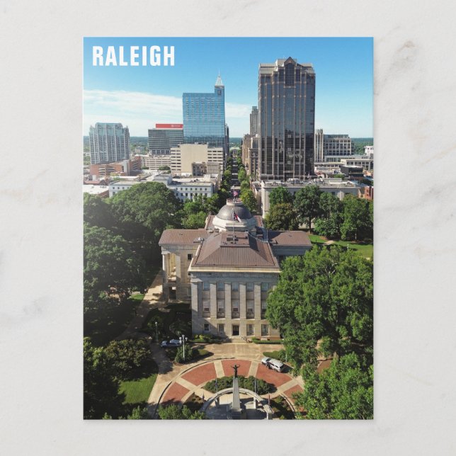 Postal Raleigh North Carolina State Capitol City Skyline (Anverso)