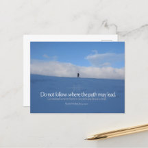 Ralph Waldo Emerson cita Inspiradora "Trail"