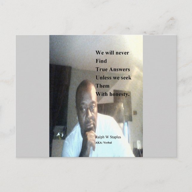 Postal Ralph Wisden Staples (Anverso)