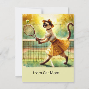 Postal Rama de agua del tenis