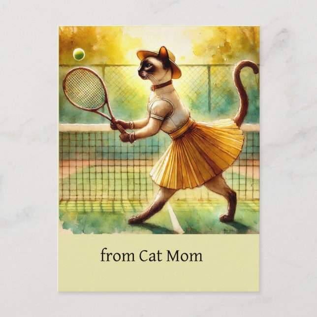 Postal Rama de agua del tenis (Anverso)