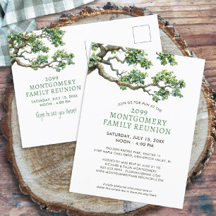 Postal Rama de árbol familiar de reunión familiar moderna