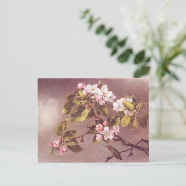 Postal Rama de flor de cerezo (Anverso de pie)