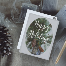 Postal rama de picor de Navidades de estilo escandinavo