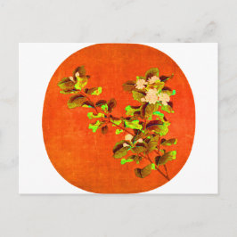 Postal Rama del Jazmín Blanco Floriente del siglo XII