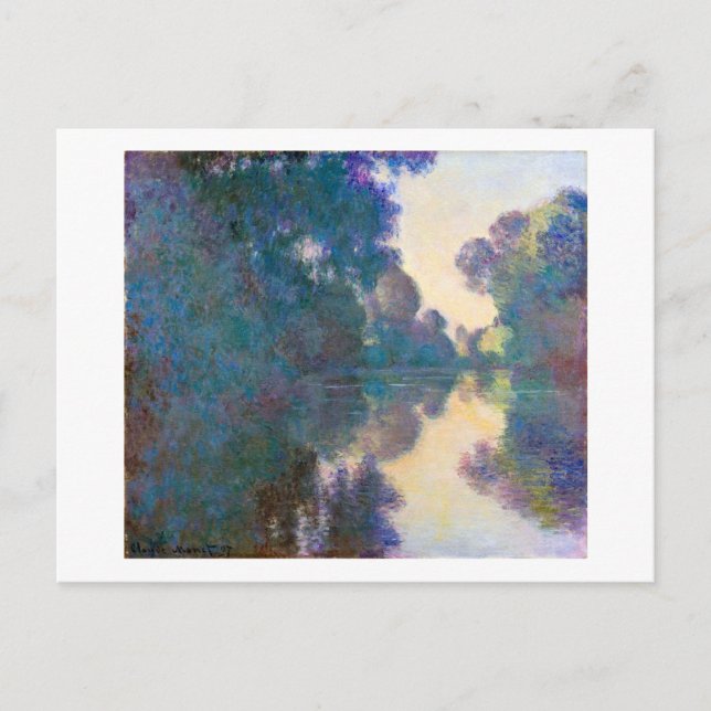 Postal Rama del Sena cerca de Giverny, Monet (Anverso)