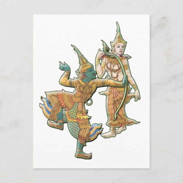 POSTAL RAMA SITA - RAMAYANA HINDU DIOS BUDISTAS (Anverso)