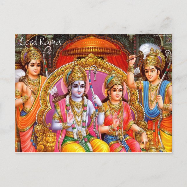 POSTAL RAMA Y SITA (Anverso)