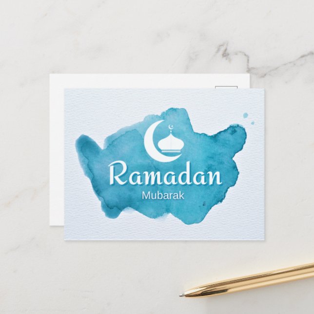 Postal Ramadan mubarak (Anverso/Reverso In Situ)