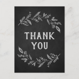 Postal Ramas curvas | Chalkboard Gracias