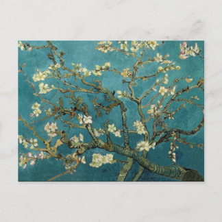 Postal Ramas de almendros en flor